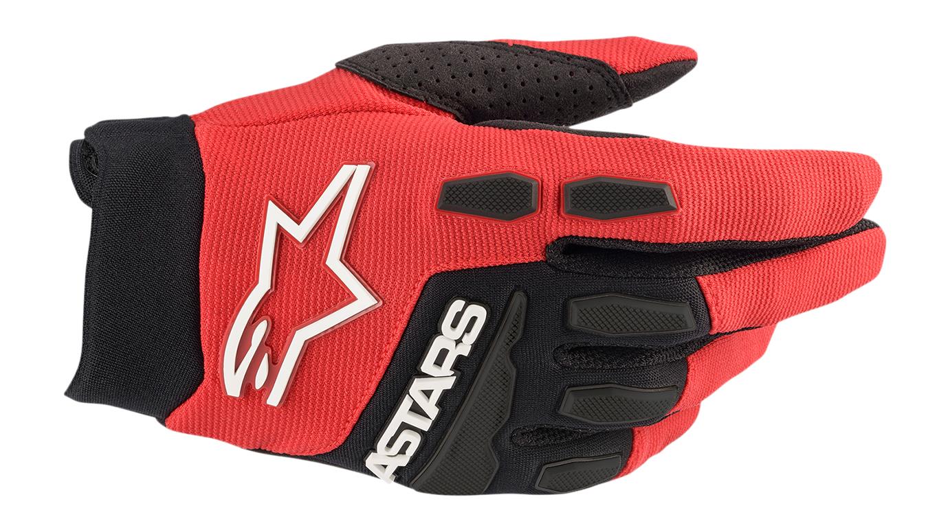 Alpinestars 2025 Full Bore Motocross Gloves Bright Red Black